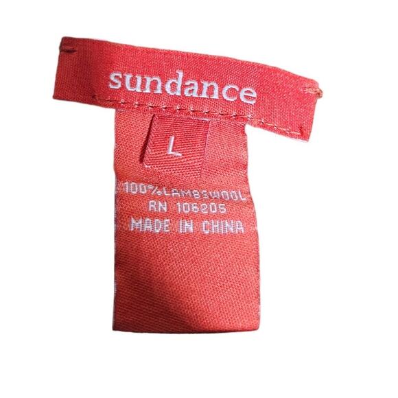 Sundance L Olive Green Lambswool Double Breasted Sweater Wool Classic - Picture 3 of 3